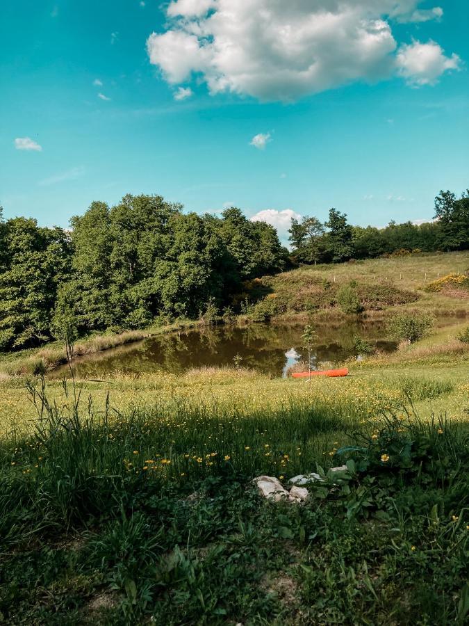 La Ferme Du Pont De Maumy, Cabane Au Bord De L'Etang Et Bain Nordique Busserolles المظهر الخارجي الصورة